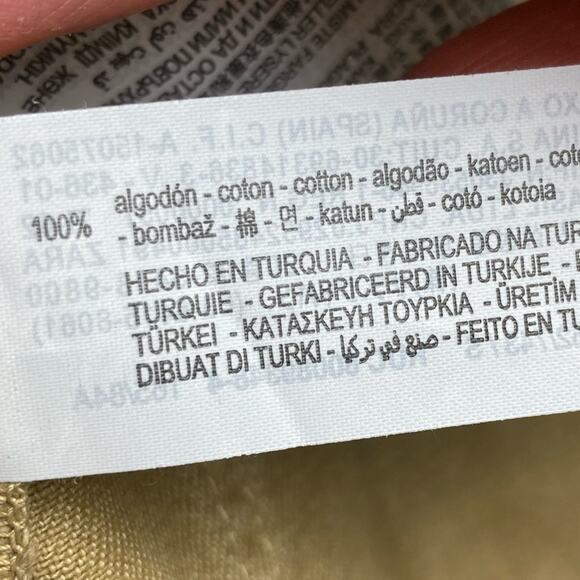 Zara jacket small khaki denim barn chore belted safari cotton utility work - Picture 8 of 8